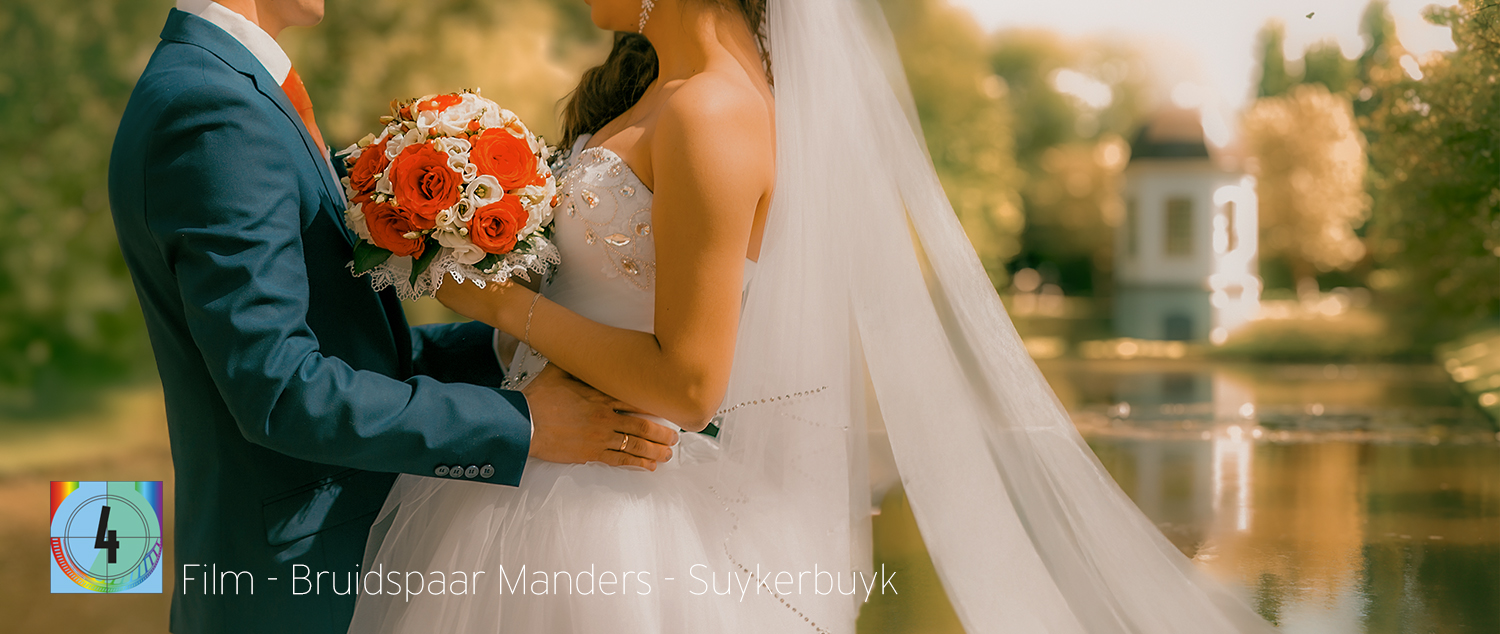 beeld uit de trouwfilm Manders - Suykerbuyk