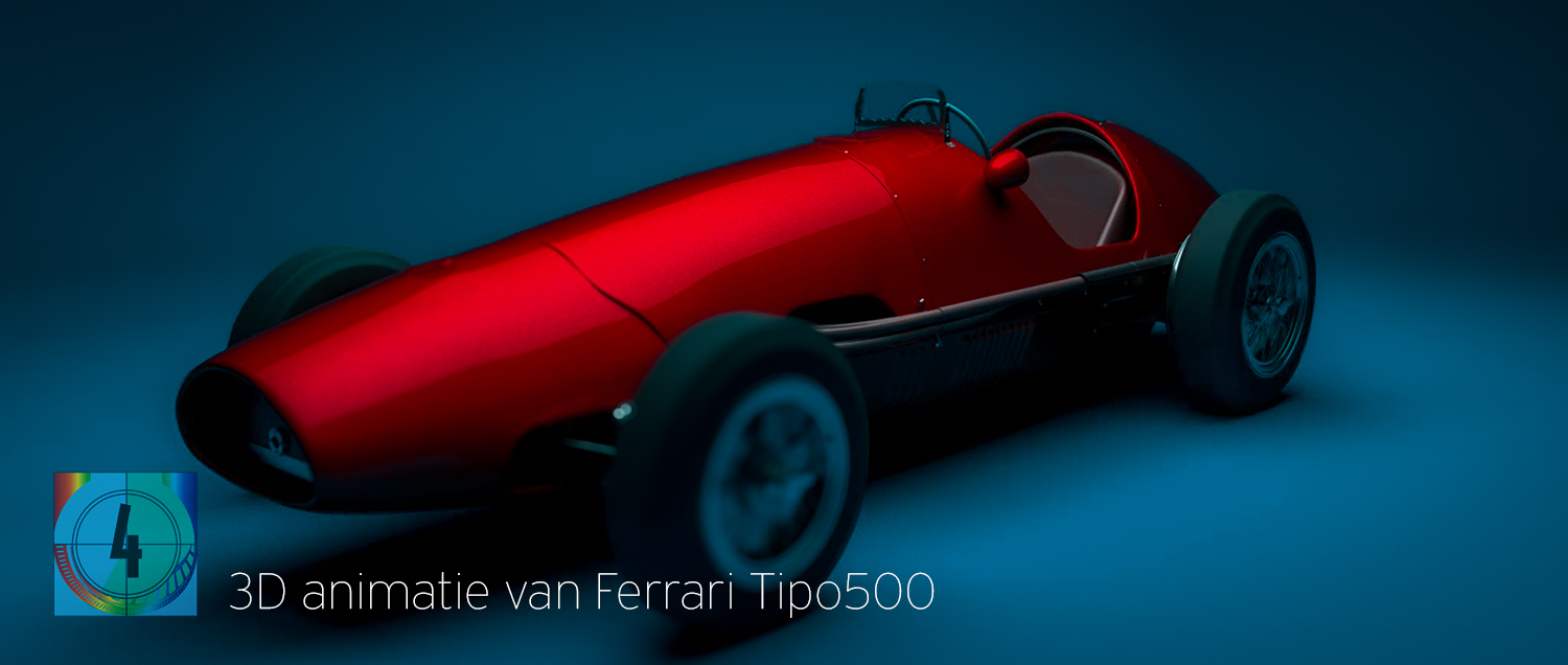3D Animatie van de Ferrari Tipo500