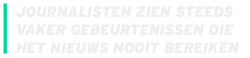 Journalisten zien het